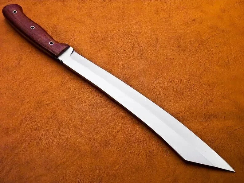 Custom Handmade Carbon Steel Blade Kukri Machete Bowie Hunting Knife Camping