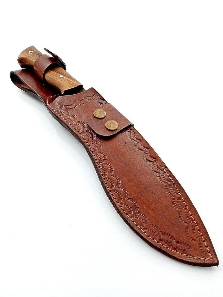 Custom Handmade Carbon Steel Blade Bowie Machete Kukri Hunting Knife Camping