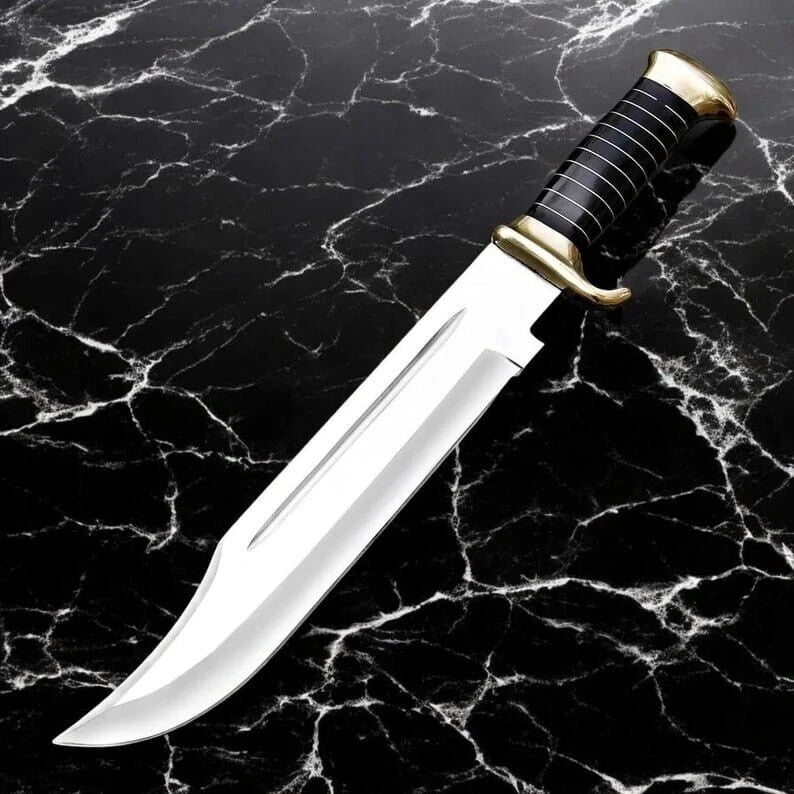 Custom Handmade Carbon Steel Blade Survival Bowie Knife | Hunting Knife Camping