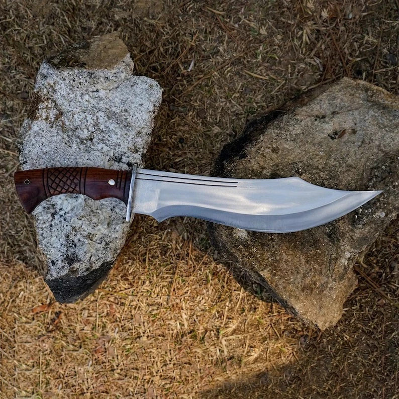 Custom Handmade Carbon Steel Blade Ancient Bowie Knife | Hunting Knife Camping