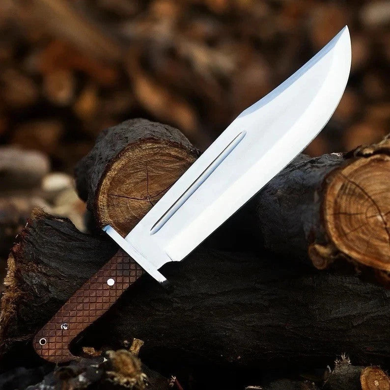Custom Handmade Carbon Steel Blade Bowie Machete Kukri Hunting Knife Camping