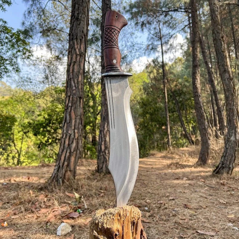 Custom Handmade Carbon Steel Blade Ancient Bowie Knife | Hunting Knife Camping