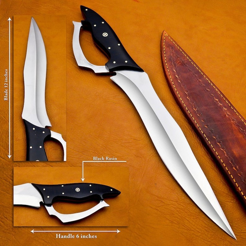Handmade Machete Knife | Full Tang Carbon Steel Blade | Outdoor Survival Tool