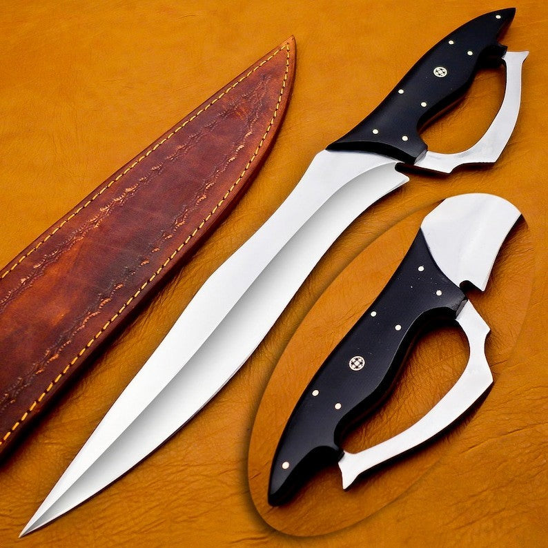 Handmade Machete Knife | Full Tang Carbon Steel Blade | Outdoor Survival Tool