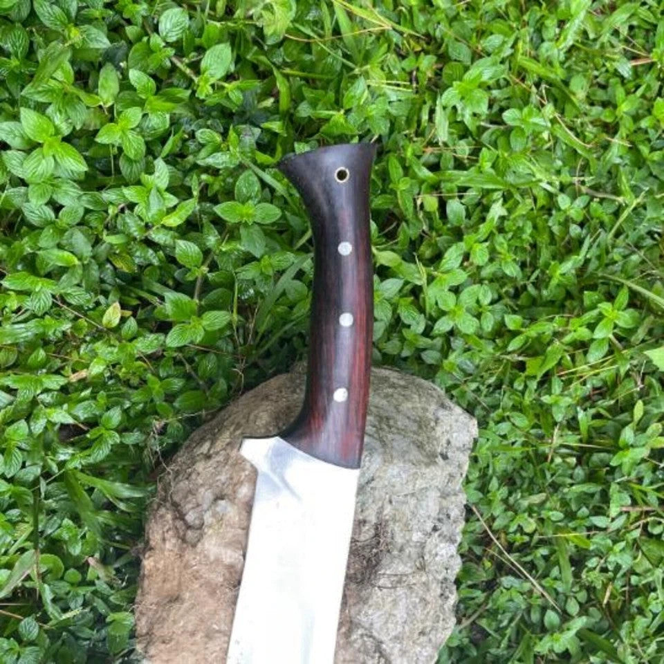 Custom Handmade Carbon Steel Blade Hefty Cleaver Knife | Hunting Knife Camping