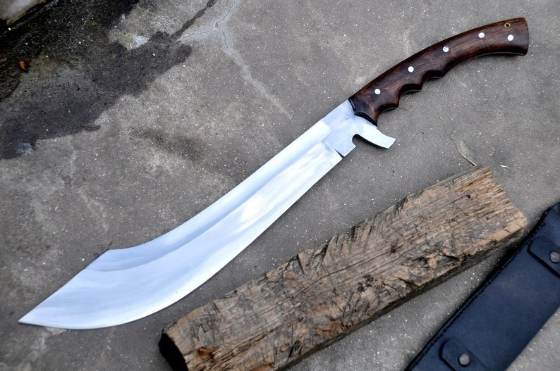Custom Handmade Carbon Steel Blade Kukri Machete Sword | Hunting Sword Camping