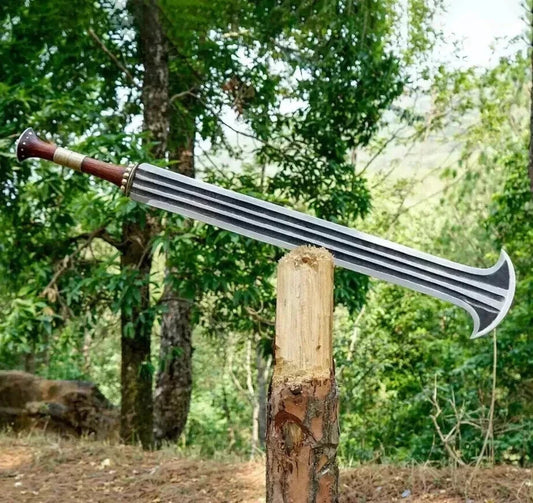 32" Handmade Konda Ikakalaka Sword Functional & Sharpened Carbon Steel Blade EDC