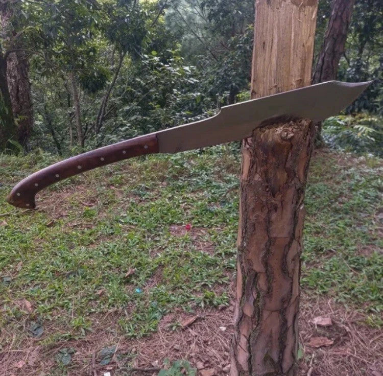 Custom Handmade Carbon Steel Blade Jungle Machete Knife - Hunting Knife Camping