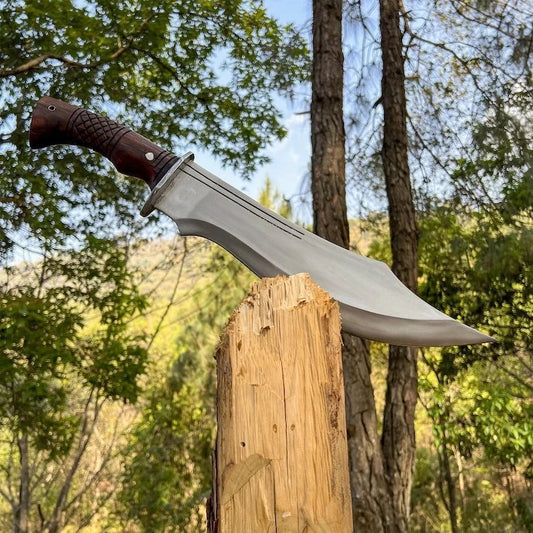 Custom Handmade Carbon Steel Blade Ancient Bowie Knife | Hunting Knife Camping