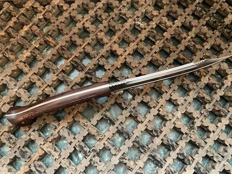 Custom Handmade Carbon Steel Blade Survival Machete Sword| Hunting Sword Camping