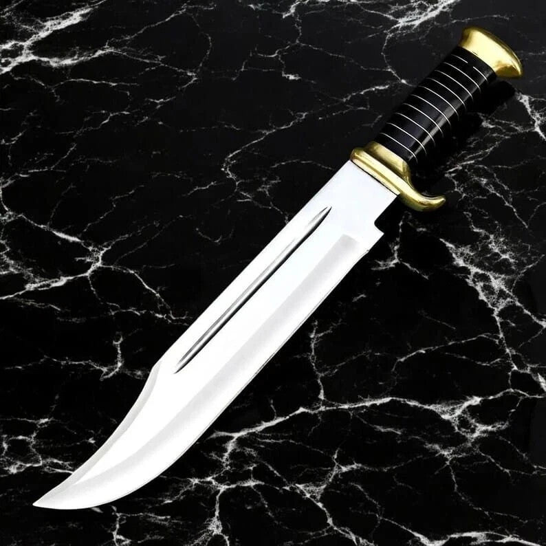Custom Handmade Carbon Steel Blade Survival Bowie Knife | Hunting Knife Camping