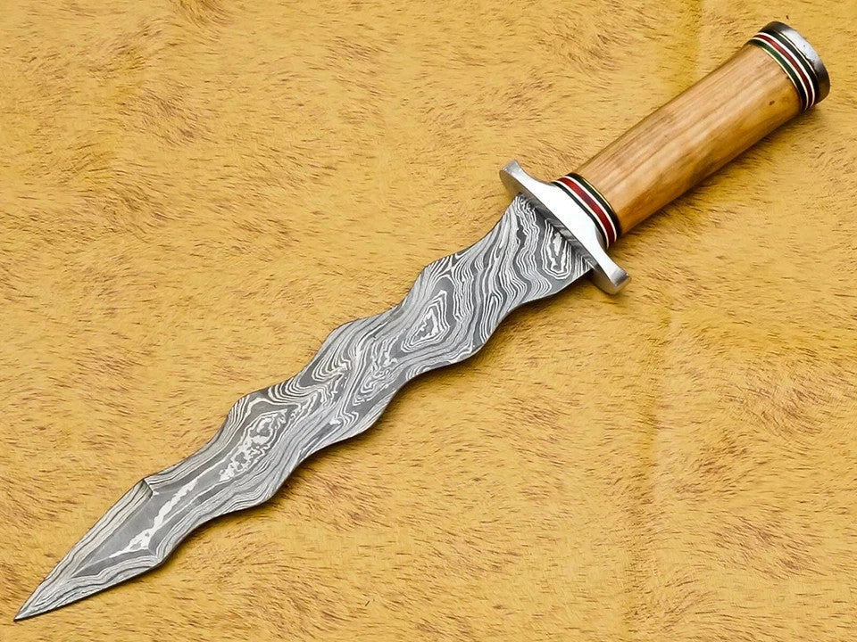 Custom Handmade Damascus Dagger knives-Hunting & Survival Knives | Camping  Gear