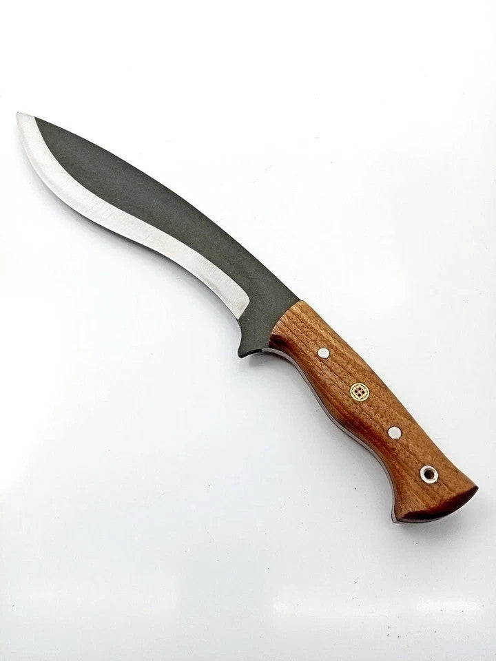 Custom Handmade Carbon Steel Blade Bowie Machete Kukri Hunting Knife Camping
