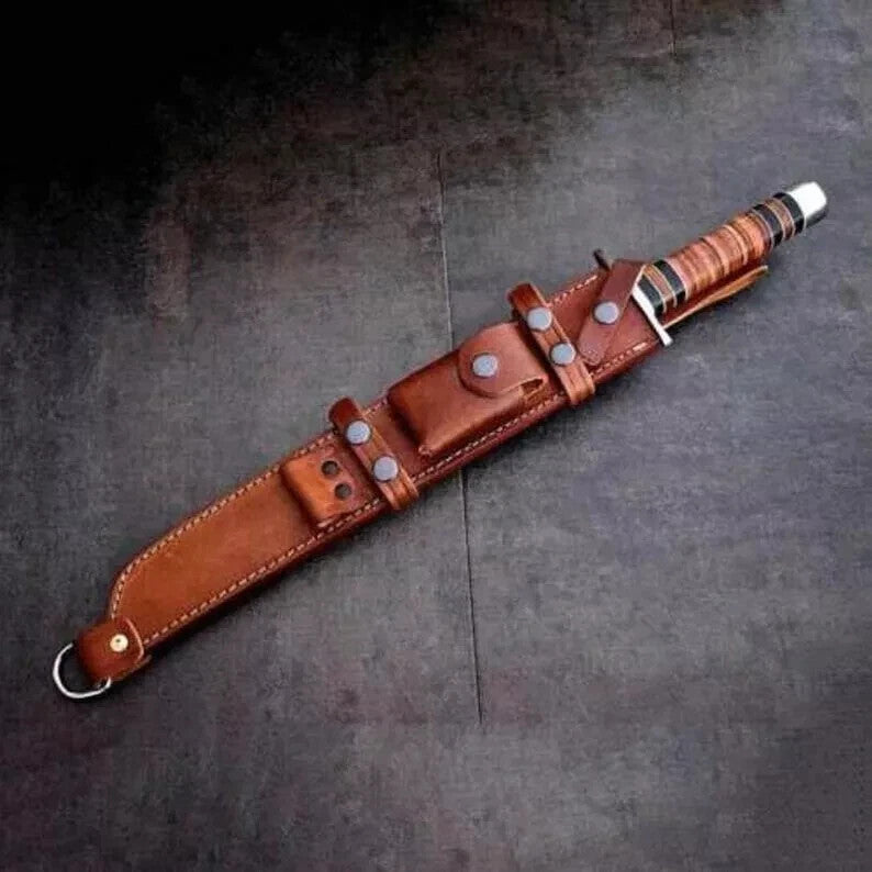 Custom Handmade D2 Steel Blade Short Tanto Sword | Hunting Sword Camping