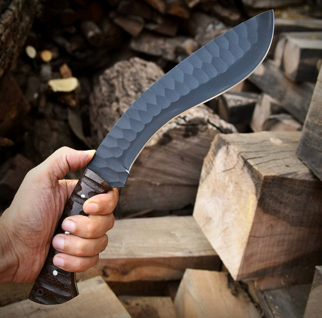 16” Handmade Fixed Blade Gurkha Kukri Knife Full Tang Outdoor Hunting Jungle