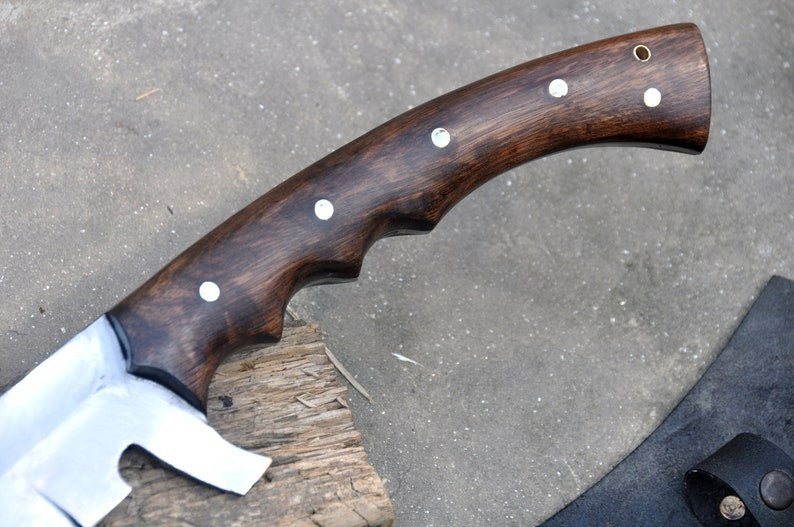 Custom Handmade Carbon Steel Blade Kukri Machete Sword | Hunting Sword Camping