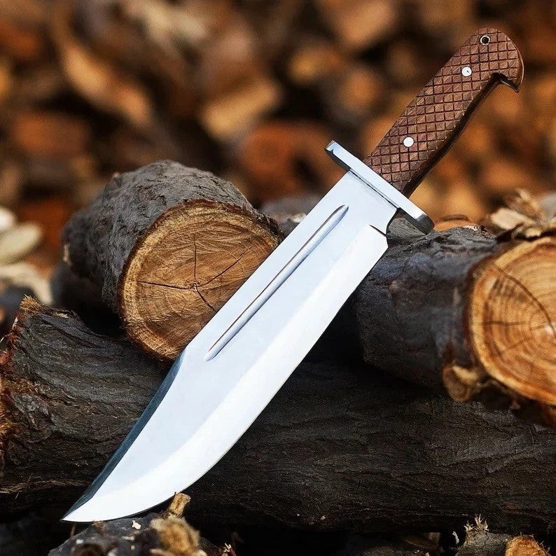 Custom Handmade Carbon Steel Blade Bowie Machete Kukri Hunting Knife Camping