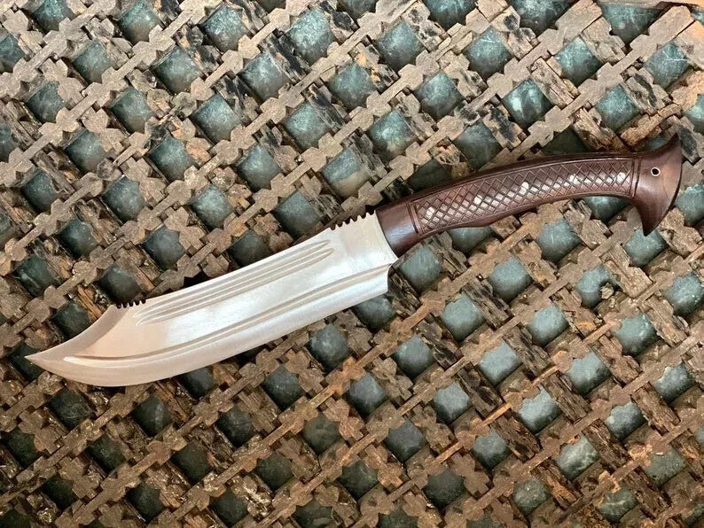 Custom Handmade Carbon Steel Blade Survival Machete Sword| Hunting Sword Camping