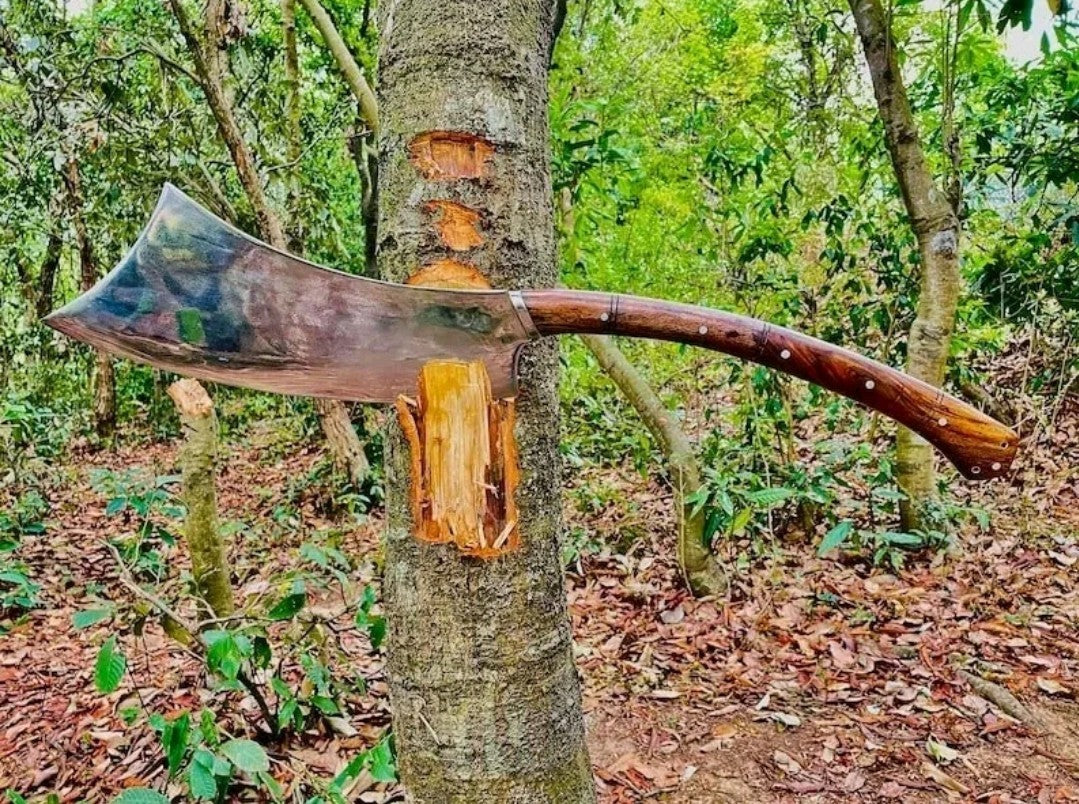Custom Handmade Carbon Steel Blade Villagers Machete Sword | Hunting 32 inches