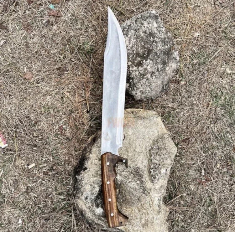 Custom Handmade Carbon Steel Blade Jungle Machete Knife - Hunting Knife Camping