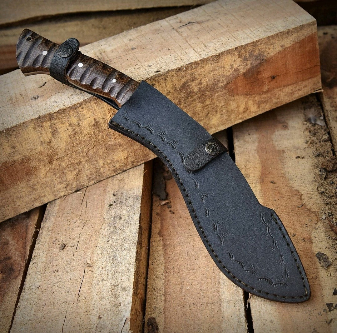 16” Handmade Fixed Blade Gurkha Kukri Knife Full Tang Outdoor Hunting Jungle