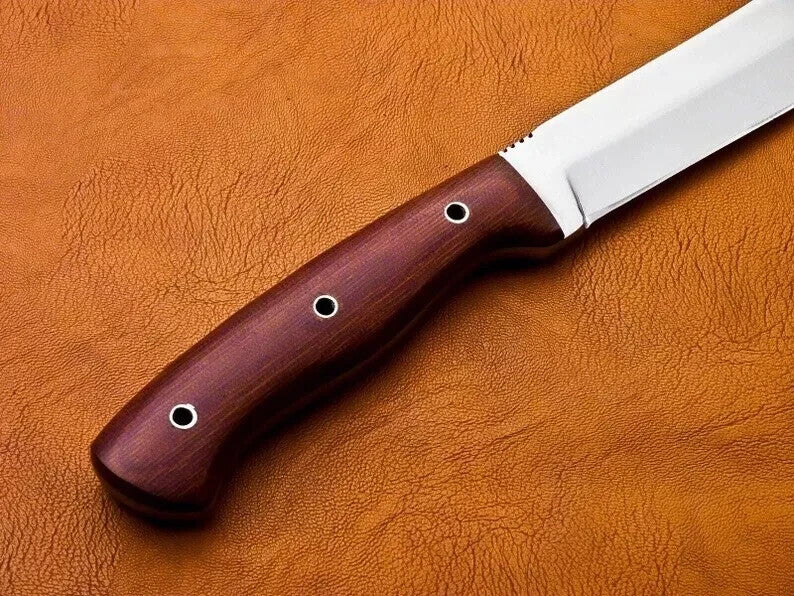 Custom Handmade Carbon Steel Blade Kukri Machete Bowie Hunting Knife Camping