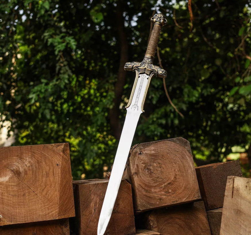 Conan The Barbarian Atlantean Sword Replica Sword Carbon Steel Sword With Sheath