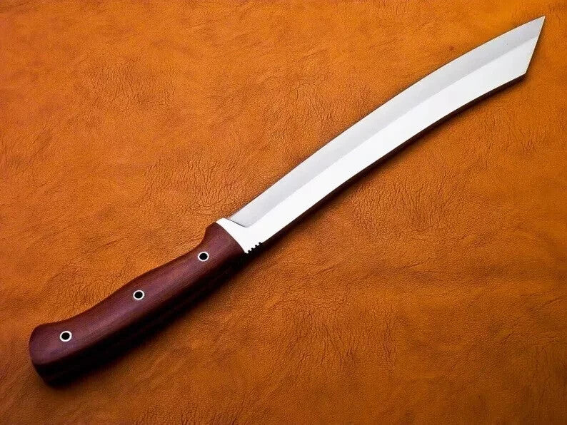 Custom Handmade Carbon Steel Blade Kukri Machete Bowie Hunting Knife Camping