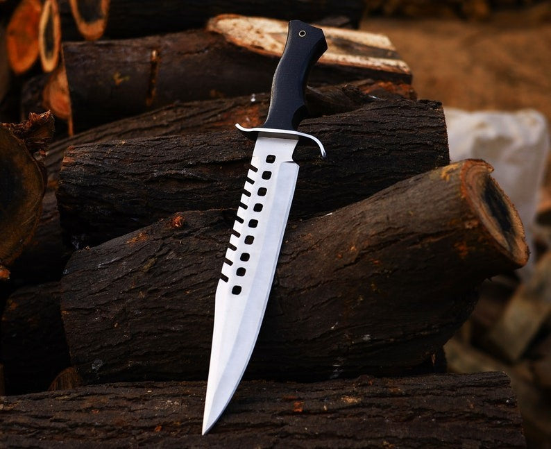 Custom Handmade Carbon Steel Blade Survival Bowie Knife | Hunting Knife Camping