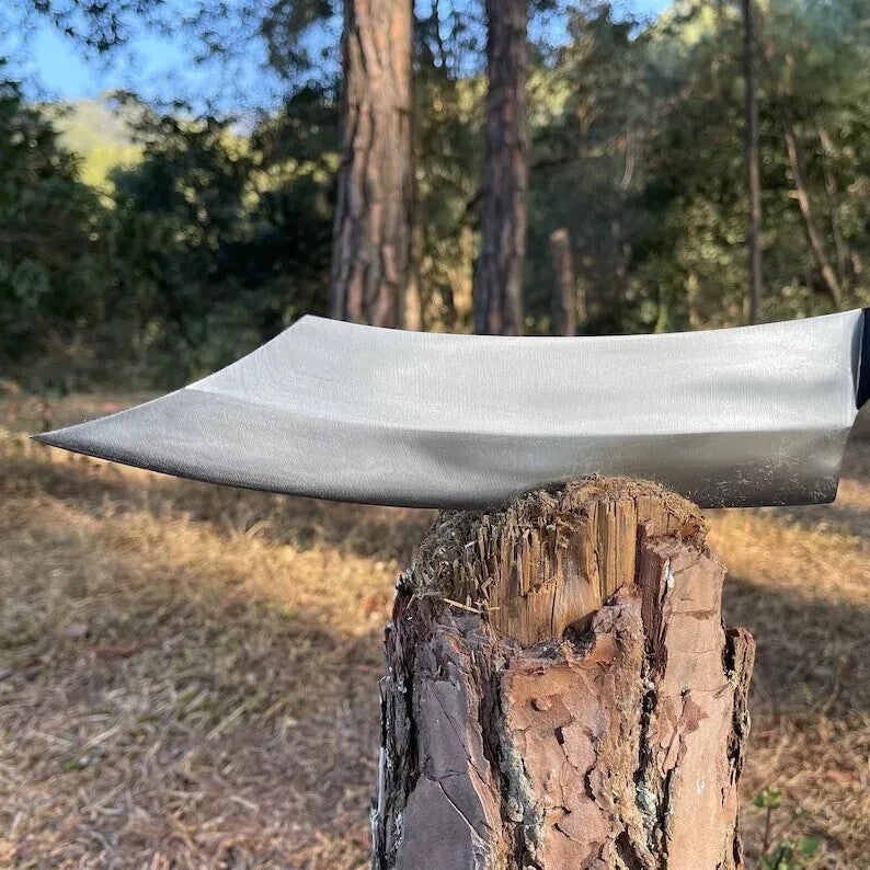 Custom Handmade Carbon Steel Blade Bowie Machete Kukri Hunting Knife Camping