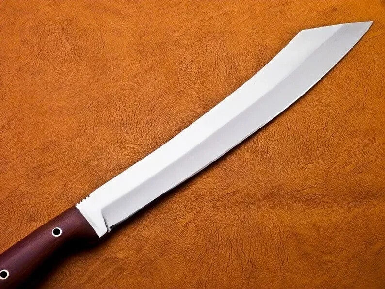 Custom Handmade Carbon Steel Blade Kukri Machete Bowie Hunting Knife Camping