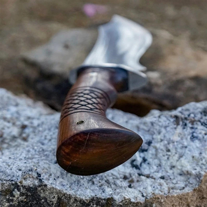 Custom Handmade Carbon Steel Blade Ancient Bowie Knife | Hunting Knife Camping
