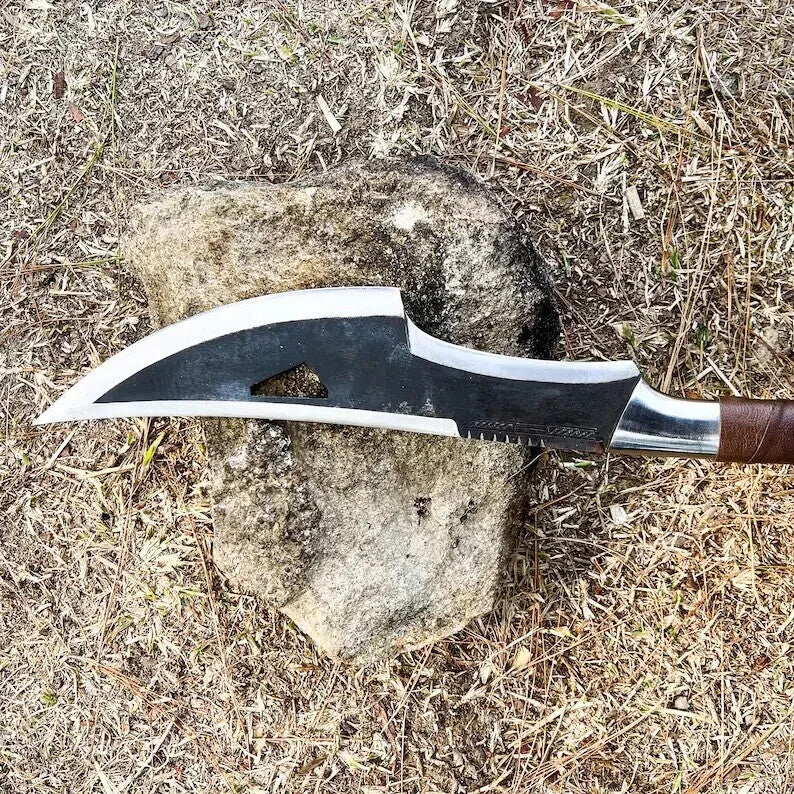 Custom Handmade Carbon Steel Blade Bowie Machete Kukri Hunting Knife Camping