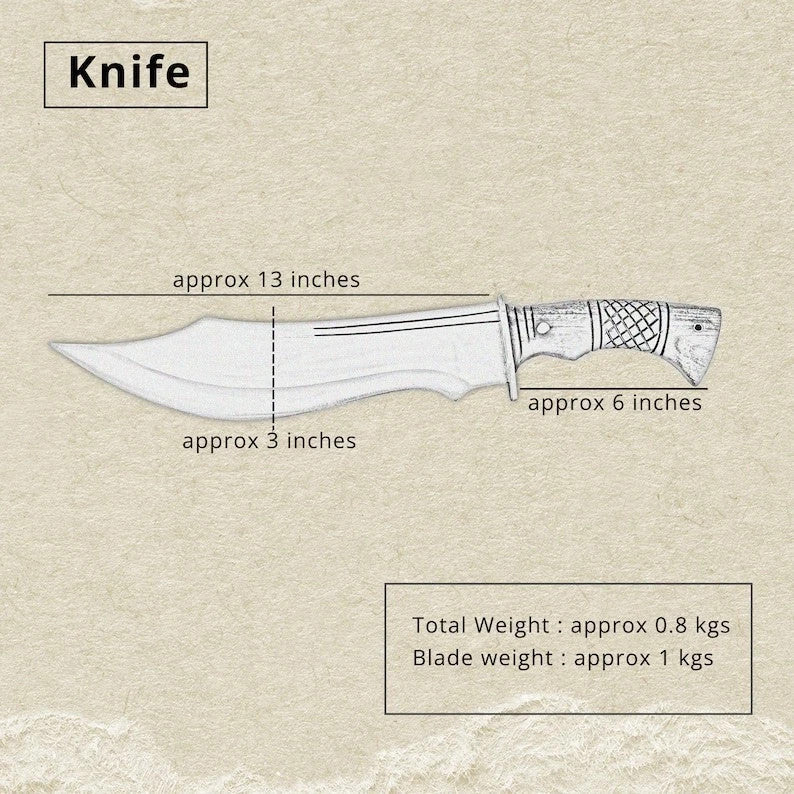 Custom Handmade Carbon Steel Blade Ancient Bowie Knife | Hunting Knife Camping