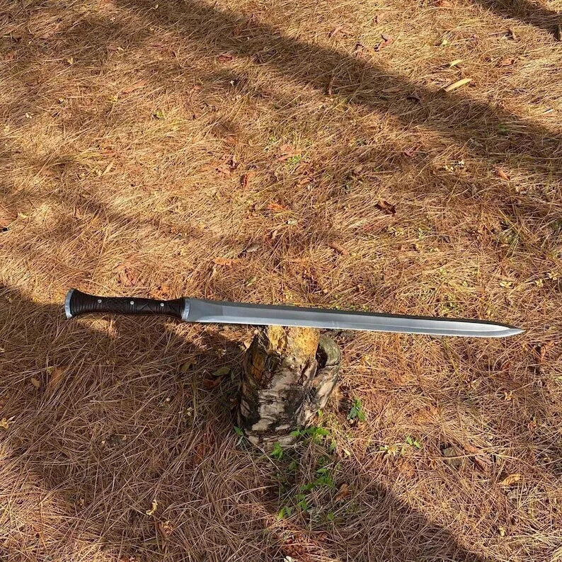 Custom Handmade Carbon Steel Blade Kukri Machete Viking Ready Battle Sword