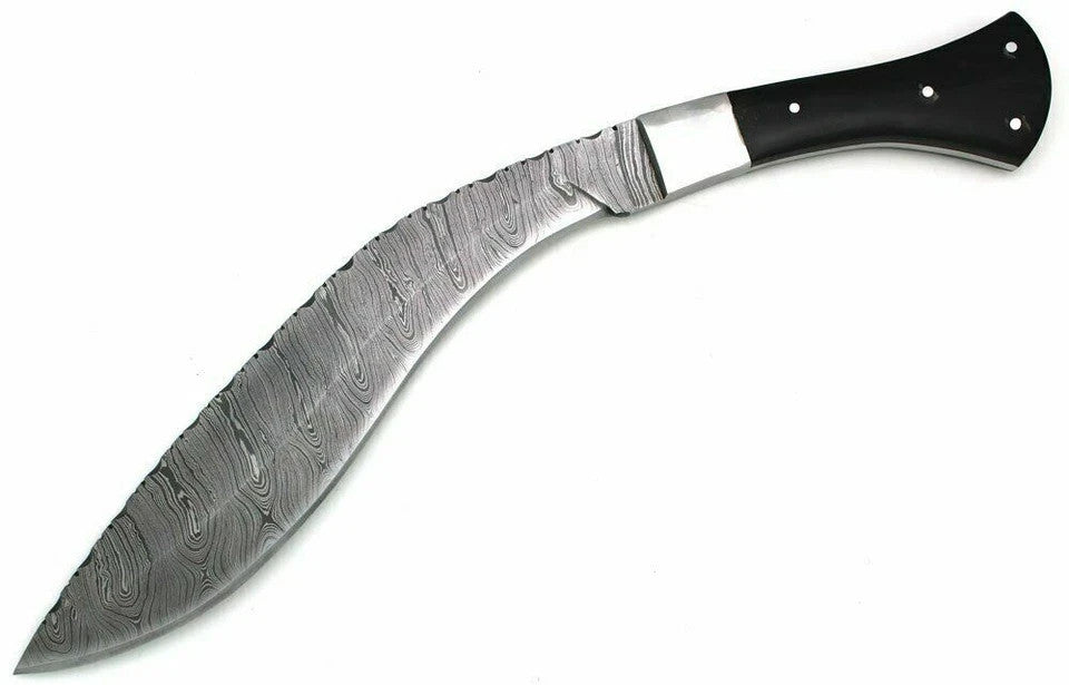 Custom Handmade Carbon Steel Blade Bowie Machete Kukri Hunting Knife Camping