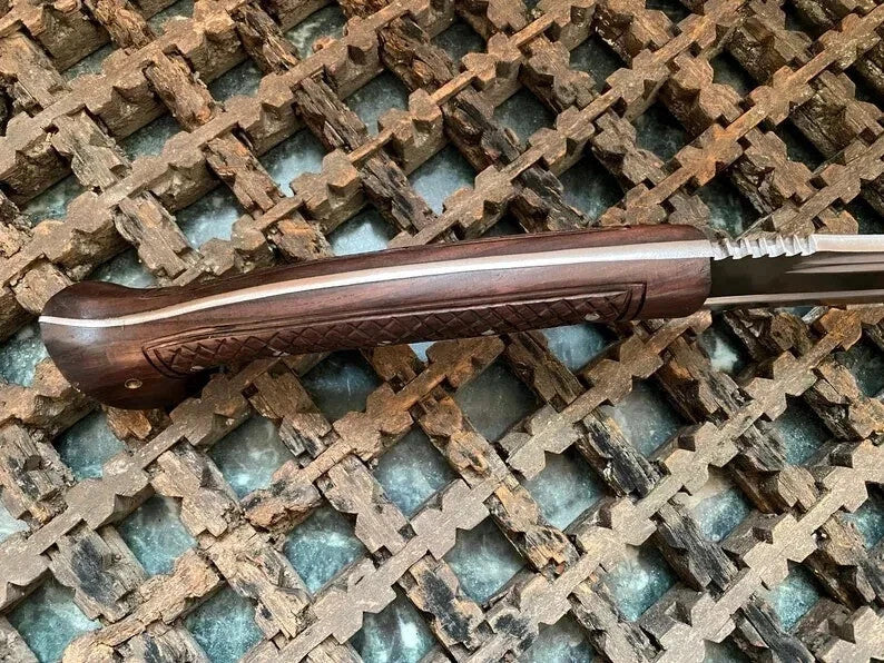 Custom Handmade Carbon Steel Blade Survival Machete Sword| Hunting Sword Camping