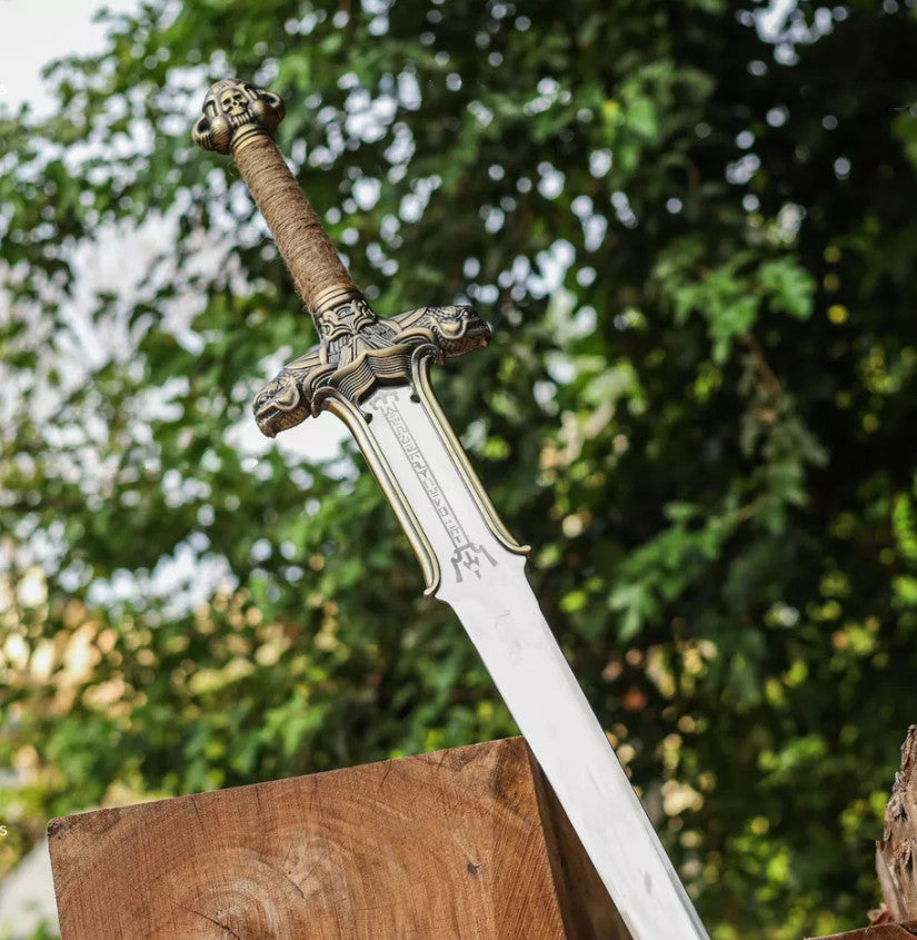 Conan The Barbarian Atlantean Sword Replica Sword Carbon Steel Sword With Sheath