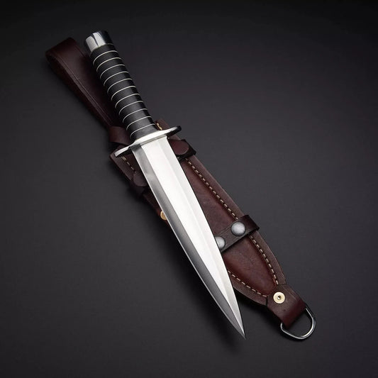 Hand Forged Carbon Steel Hunting Medieval Camping Dagger Knife Hunting Knife EDC
