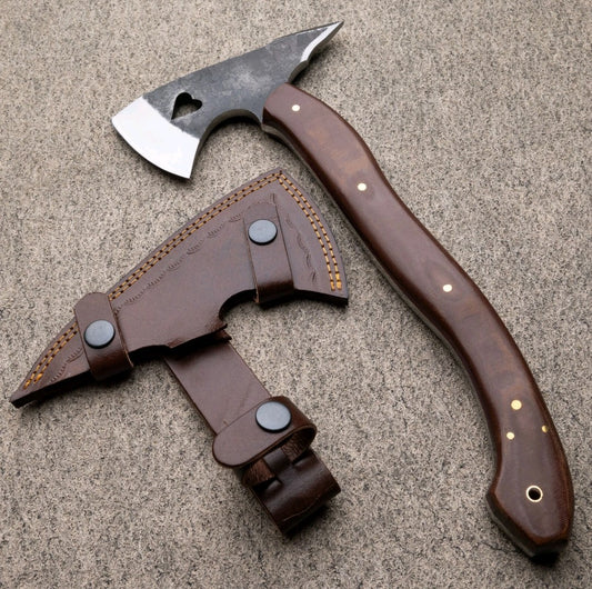 HANDMADE 13" CARBON STEEL REPLICA FULL TANG AXE TOMAHAWK AXE HATCHET RnD SAYOC
