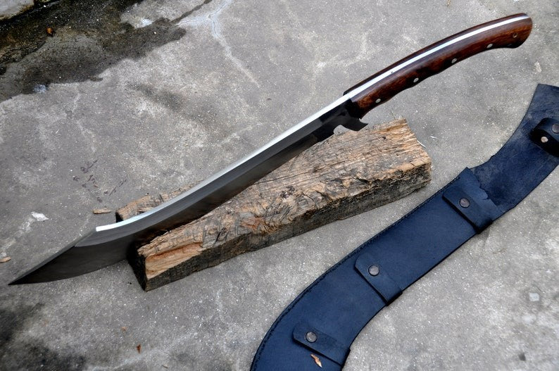 Custom Handmade Carbon Steel Blade Kukri Machete Sword | Hunting Sword Camping