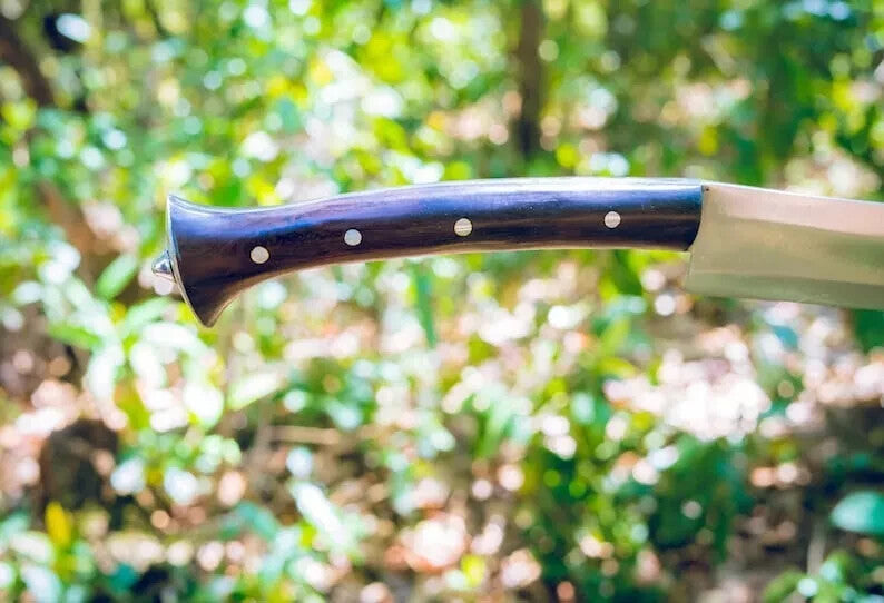 Custom Handmade Carbon Steel Blade Bowie Machete Kukri Hunting Knife Camping