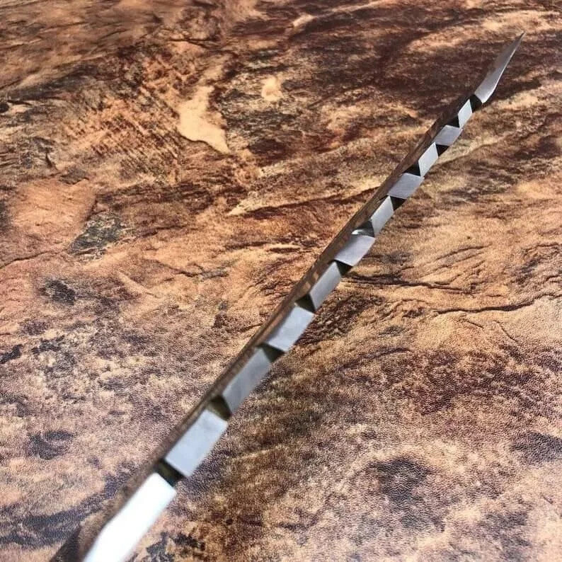 Custom Handmade Carbon Steel Blade Bowie Machete Kukri Hunting Knife Camping