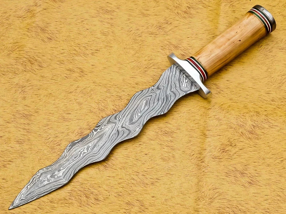 Custom Handmade Damascus Dagger knives-Hunting & Survival Knives | Camping  Gear