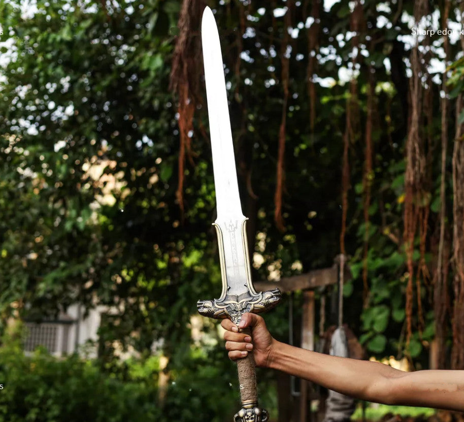 Conan The Barbarian Atlantean Sword Replica Sword Carbon Steel Sword With Sheath