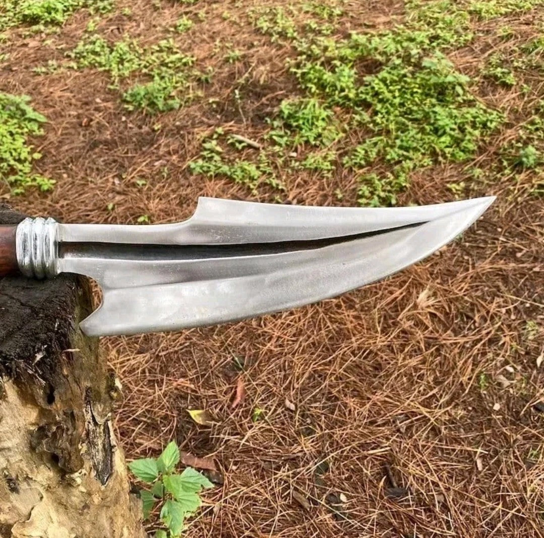 34" Custom Handmade Carbon Steel Wood Cutting Viking Axe Hunting Camping Axe