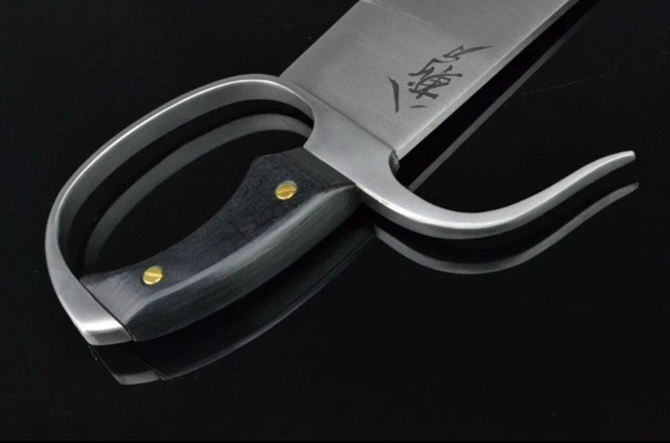 HandCrafted Damascus Steel Wing Chun Practice Randall style Blunt BLADES, Sword,